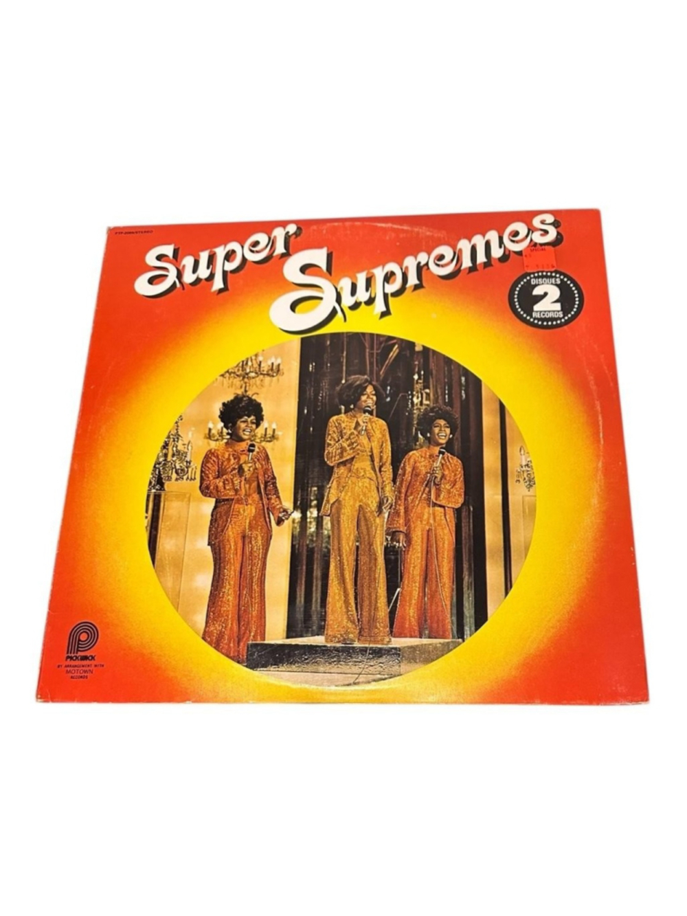 Vintage Supremes Diana Ross Vinyl 2LP Super Supremes 1975 Pickwick Black Canada